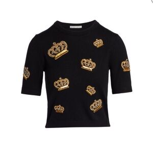 Alice + Olivia Ciara Crown Pullover Sweater